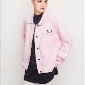 Lazy Oaf “cat denim jacket”
